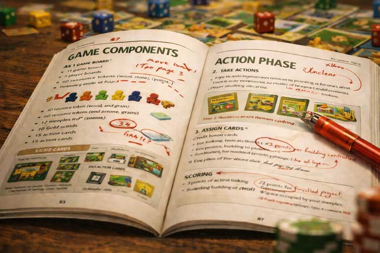 Rulebook design concept